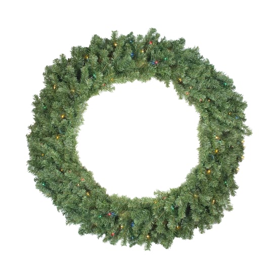 4ft. Pre-Lit Canadian Pine Artificial Christmas Wreath
